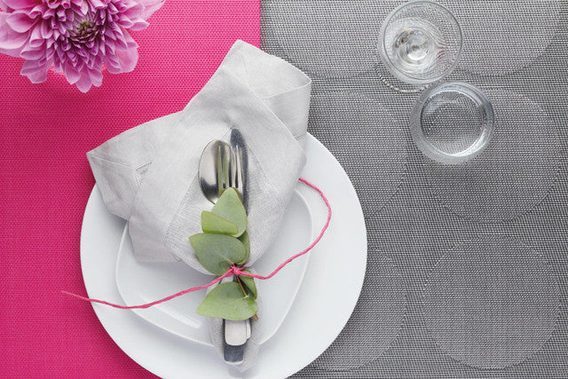 Kitchencraft Placemat 30 x 45 cm PVC polyester zilvergrijs