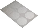 Kitchencraft Placemat 30 x 45 cm PVC polyester zilvergrijs