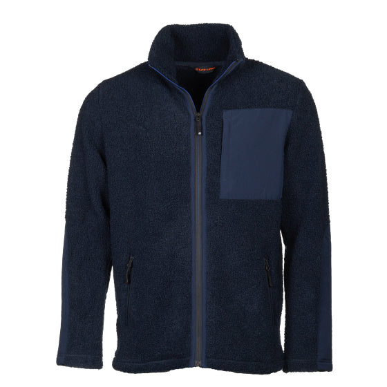 Life line Artic Sherpa Fleece Jack heren blauw maat 4XL