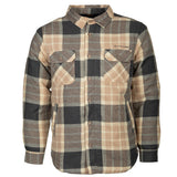 Life line Jervis Padded Flannel Shirt heren beige maat 3XL