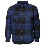 Life line Jervis Padded Flannel Shirt heren blauw zwart maat XXL