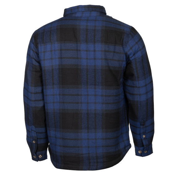 Life line Jervis Padded Flannel Shirt heren blauw zwart maat XXL