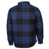 Life line Jervis Padded Flannel Shirt heren blauw zwart maat XXL