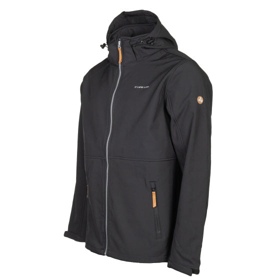 Life line Kasper softshell jacket heren zwart maat L