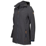 Life line Kya softshell parka dames donkergrijs maat 4XL