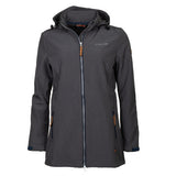 Life line Kya softshell parka dames donkergrijs maat 4XL