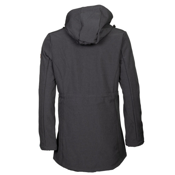 Life line Kya softshell parka dames donkergrijs maat 4XL