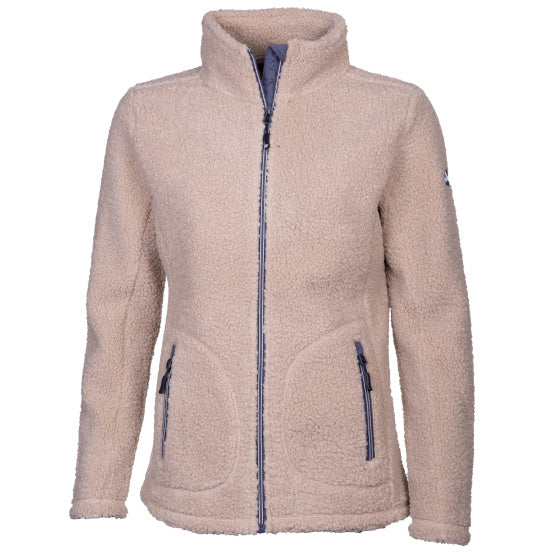 Life line Lorne Sherpa Fleecejas dames beige maat 4XL