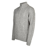 Life line Marcel sweater knit half zip heren lichtgrijs maat L