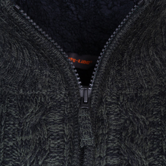 Life line Morgan 2 Morgan knit full zip heren groen maat 4XL
