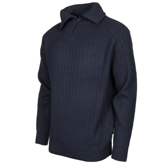 Life line PL Kotterstrui heren knit half zip blauw maat XXL