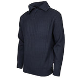 Life line PL Kotterstrui heren knit half zip blauw maat XXL