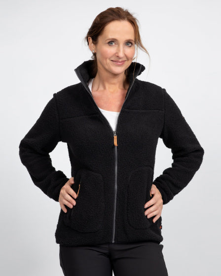 Life line Wendy fleecevest dames zwart maat XXL