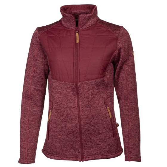 Life line Willemijn fleecevest dames bordeaux maat M