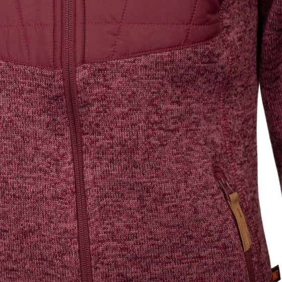 Life line Willemijn fleecevest dames bordeaux maat M