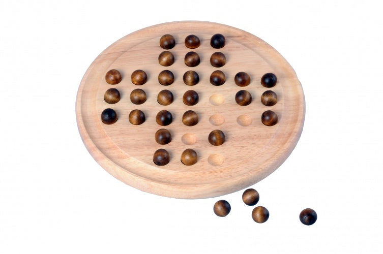 Longfield games Solitaire hout rubber 23 cm naturel