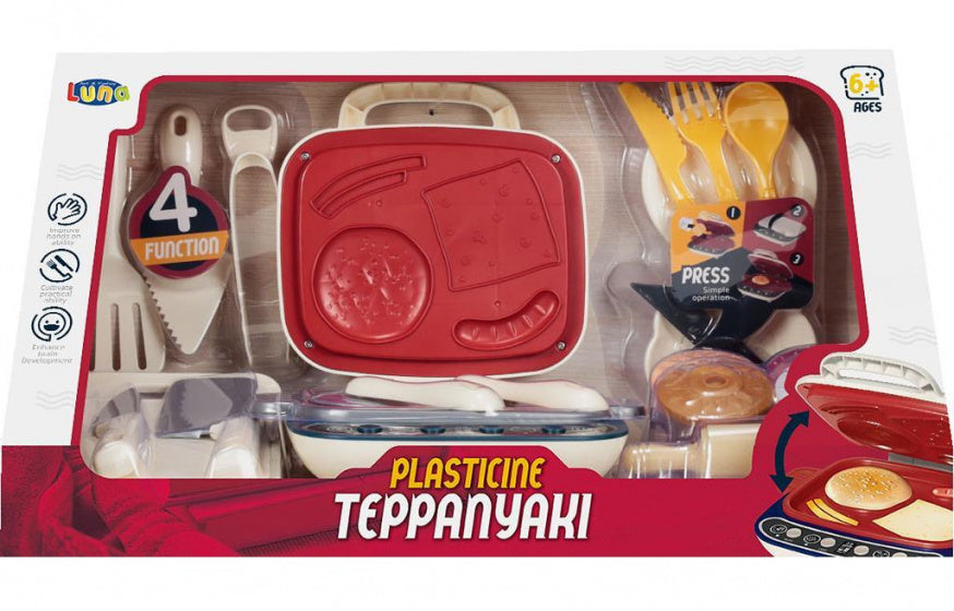 Luna Teppanyaki speelset junior 20-delig wit rood