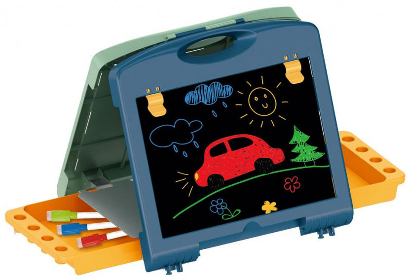Luna Tekenbord junior 40-delig blauw groen