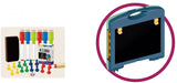 Luna Tekenbord junior 40-delig blauw groen