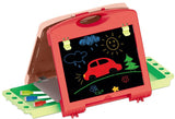 Luna Tekenbord junior 54,5 x 32 x 33,5 cm 40-delig rood roze