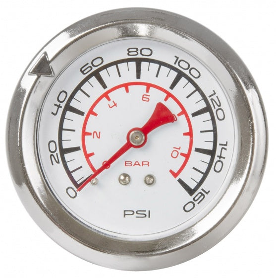 M-Wave Fietspomp met manometer aluminium 61 cm zilver