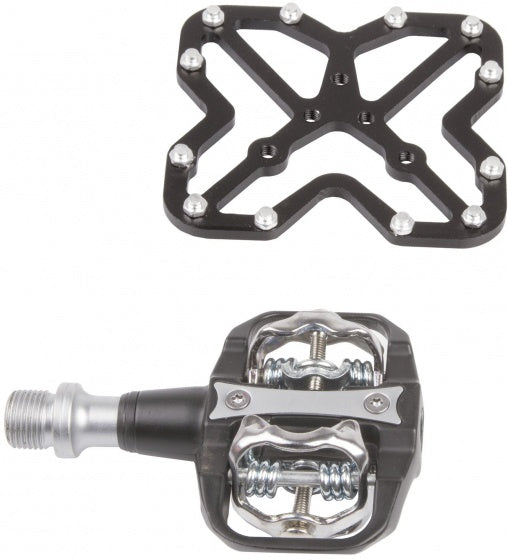 M-Wave Platform voor SPD en look klikpedalen zwart 2 stuks