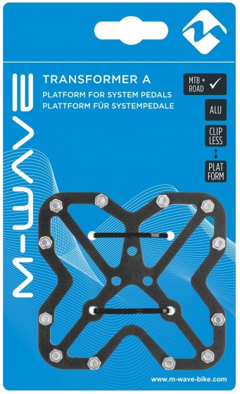 M-Wave Platform voor SPD en look klikpedalen zwart 2 stuks