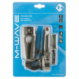 M-Wave Verlichtingsset Atlas K 50 led batterij zwart