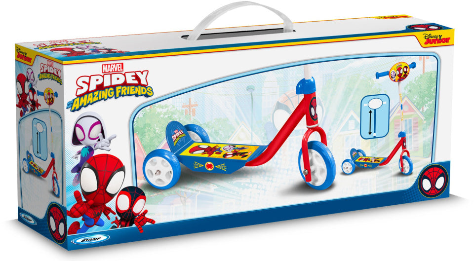 Marvel 3-wiel kinderstep Spidey junior rood blauw