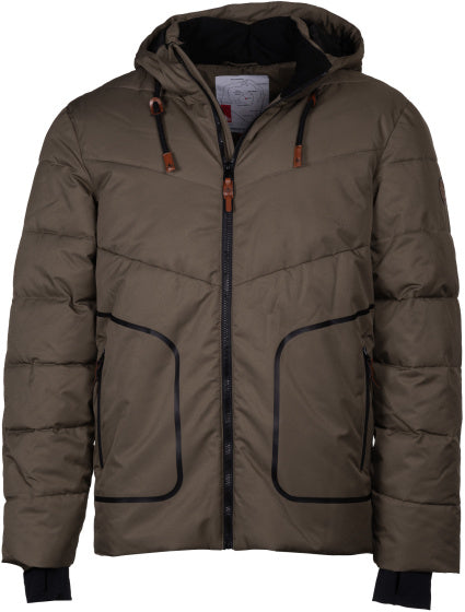 Maupiti Marck II padded winterjas heren grijsbruin maat M