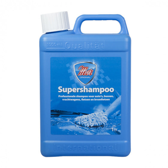 Mer Autoshampoo Supershampoo 1 liter blauw