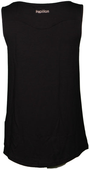 Papillon Singlet fitness shirt dames zwart maat XL