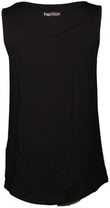 Papillon Singlet fitness shirt dames zwart maat XL