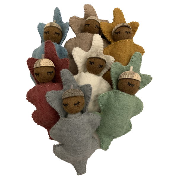 Papoose Toys Papoose Toys Earth Acorn babies 7pc