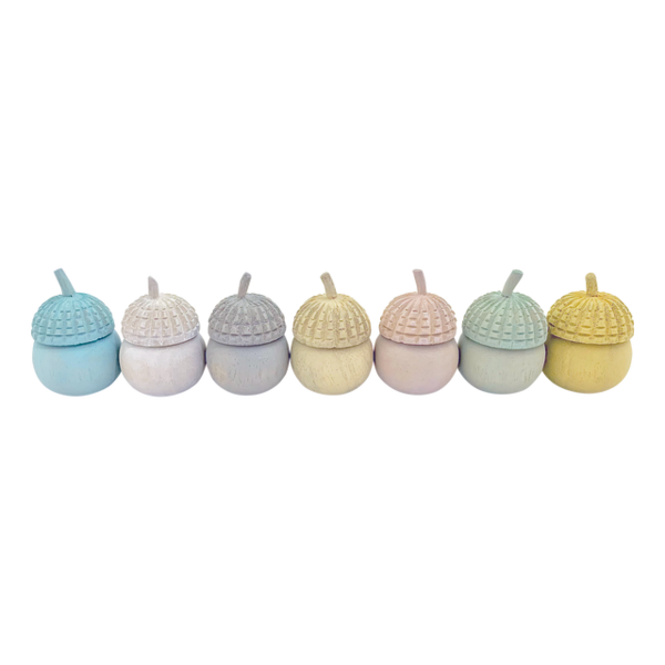 Papoose Toys Papoose Toys Mini Pastel Acorn Pots 7pc