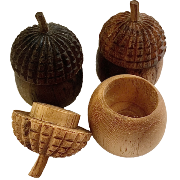 Papoose Toys Papoose Toys Mini WW Acorn Pots 6pc