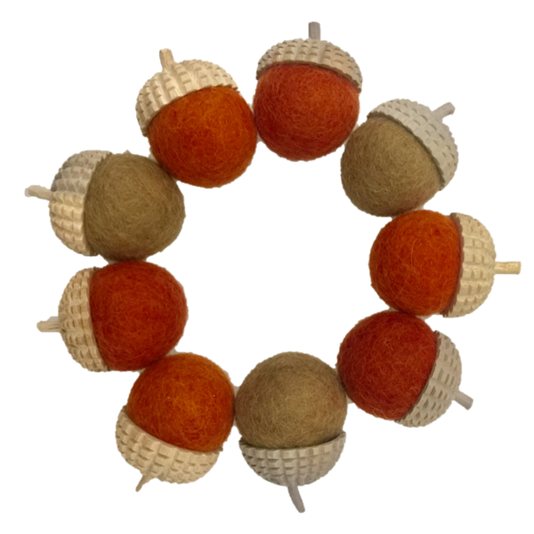 Papoose Toys Papoose Toys Natural Acorns 9pc