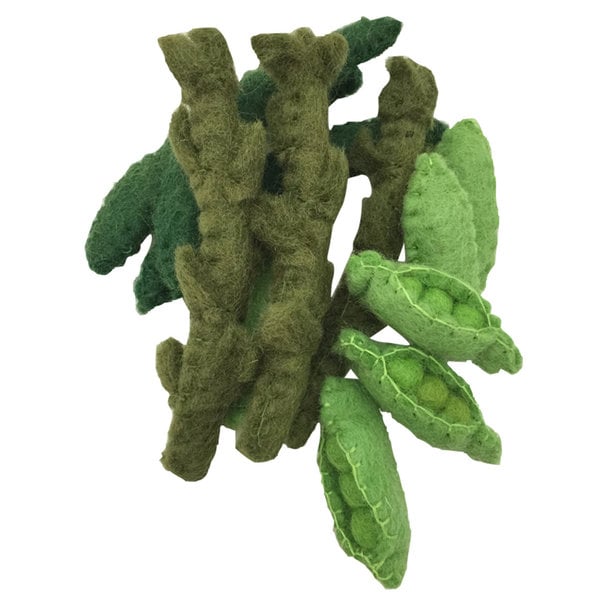 Papoose Toys Papoose Toys Vegetable Beans, Asparagus, Peas