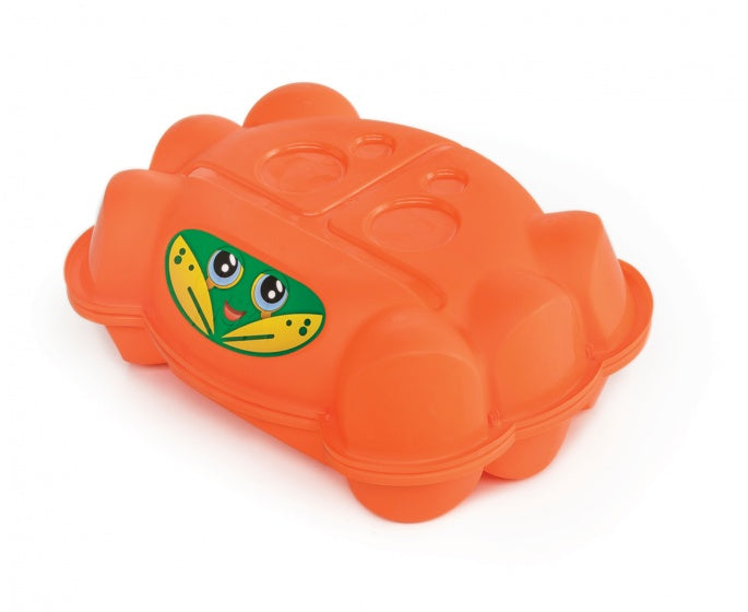 Paradiso toys zandbak met deksel krab 96 x 68 x 18 cm oranje