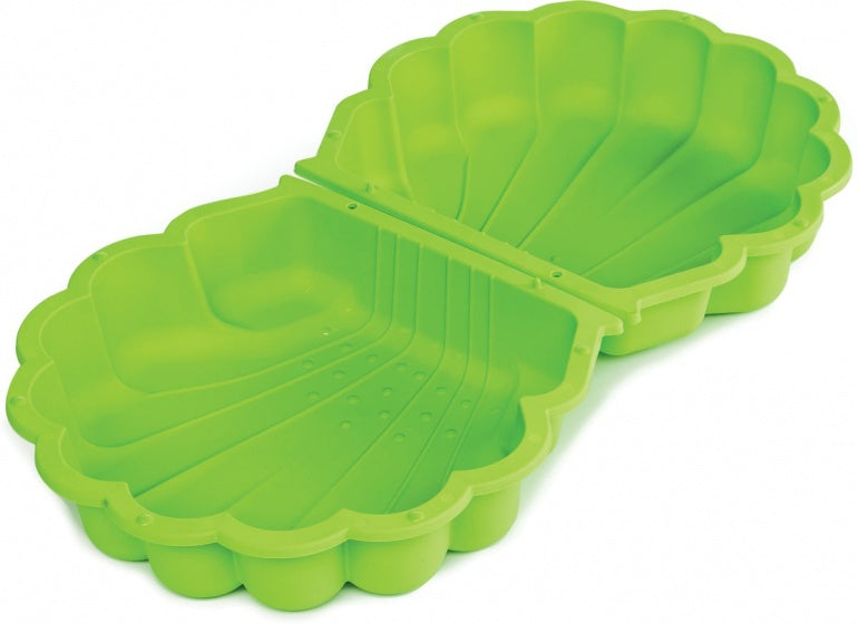 zandbak met deksel Schelp 87 x 78 x 18 cm groen