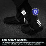 Perletti Overschoenen reflecterend PVC transparant zwart maat 36-39