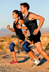 Pflexx Kniebandage Compression unisex blauw per set maat XS