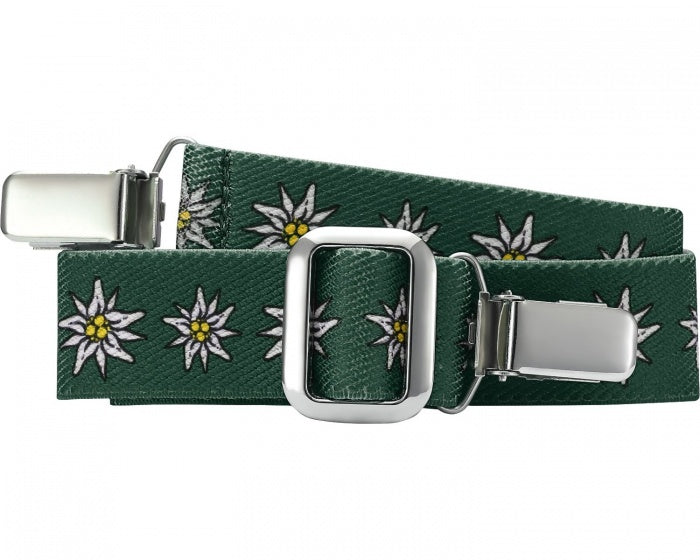 Playshoes Riem elastisch met clip groen bloemen junior maat 2