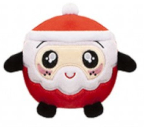 Pms Squishimi Xmas knuffel junior pluche 9 cm rood zwart