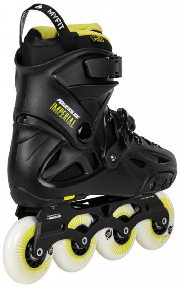 Powerslide Inline skates Imperial One 88A hardboot zwart mt 43 44