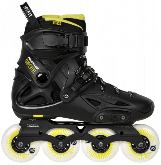 Powerslide Inline skates Imperial One 88A hardboot zwart mt 43 44