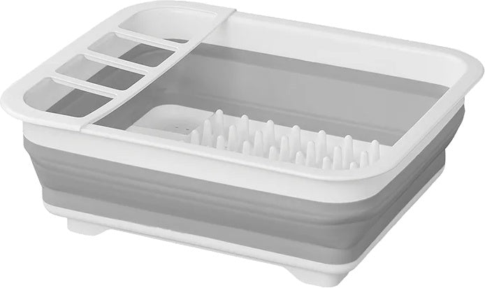 Proplus Afdruiprek opvouwbaar 31,5 x 36,5 x 13 cm grijs wit