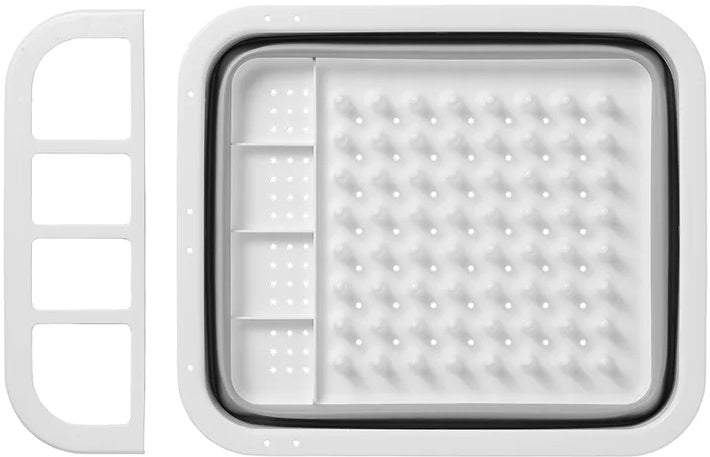 Proplus Afdruiprek opvouwbaar 31,5 x 36,5 x 13 cm grijs wit