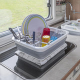 Proplus Afdruiprek opvouwbaar 31,5 x 36,5 x 13 cm grijs wit