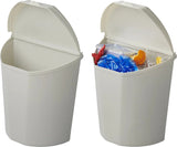 Proplus Afvalbak met deksel 6 liter 29,5 cm lichtgrijs